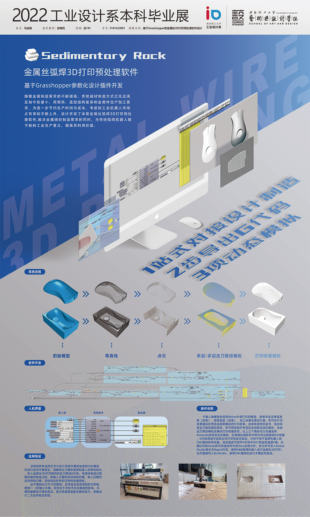 金属丝3D打印预处理软件系统开发